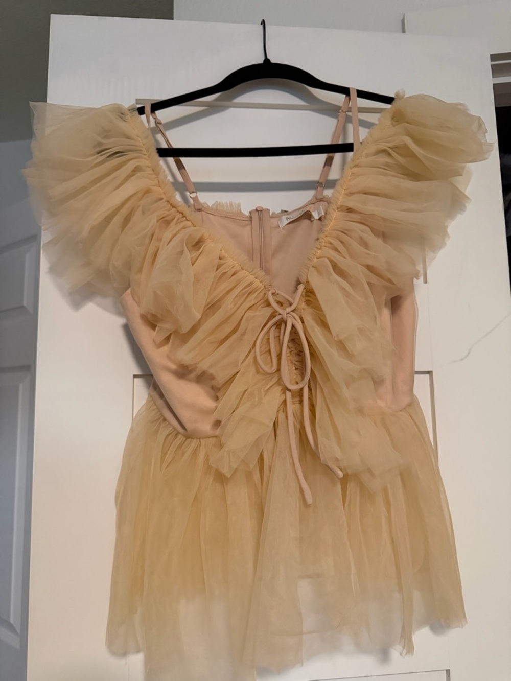Nasty Gal Blush Tiered Tulle Top - Picture 4 of 5